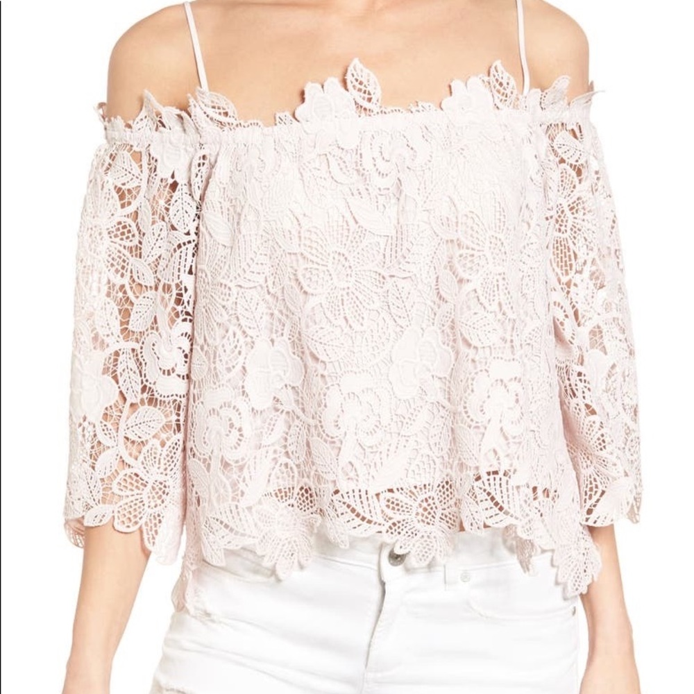 Amalie Lace Off the Shoulder Top